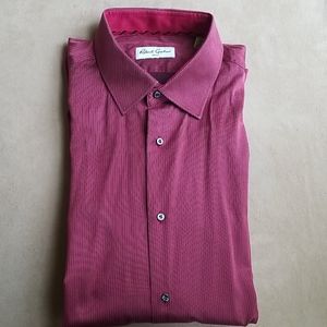 Robert Graham 17 43 Red and black stripes shirt